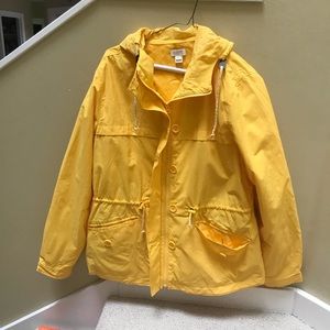 J Crew Yellow Rainjacket